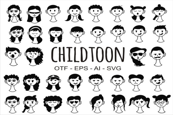 Childtoon: The Playful Dingbats Font That Adds Character