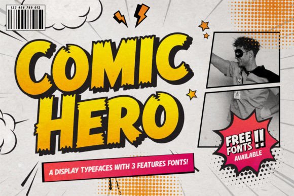 Comic Hero: The Playful & Strong Typeface for Bold Designs