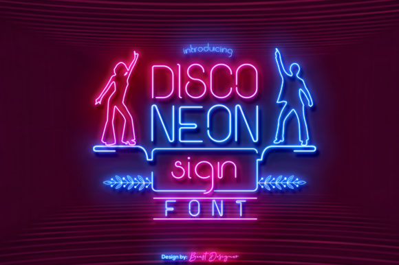 Disco Neon Sign: The Nostalgic Sans Serif for Bold Projects