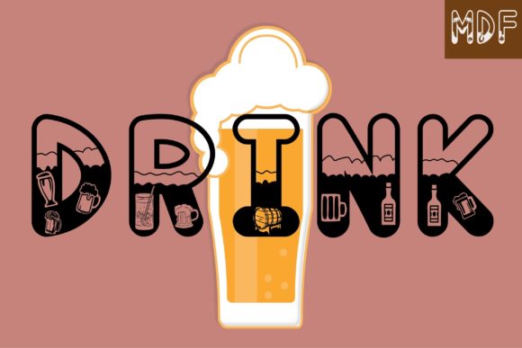 Drink: A Creative Font That Pours Personality Into Every Project