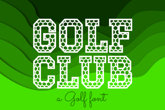 Golf Club Font: A Cool Decorative Typeface for Modern Projects