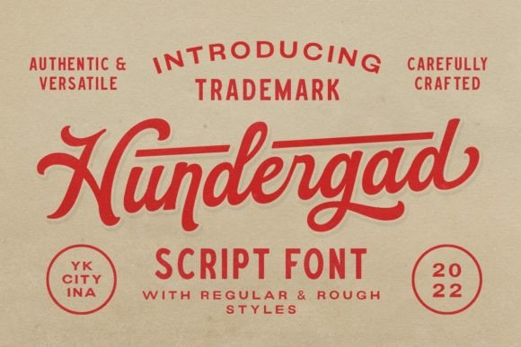 Hundergad: A Vintage Script for Modern Branding