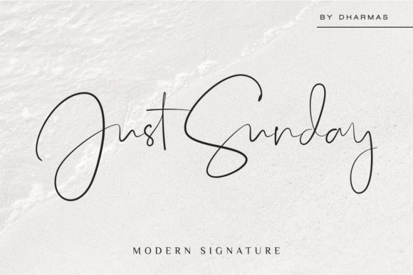 Just Sunday: A Modern Script Font for Elegant Design Projects