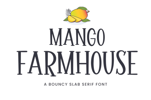 Mango Farmhouse: A Bouncy Font for Your Summer Designs