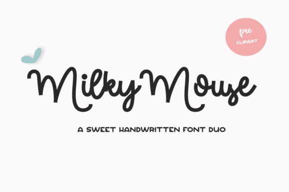 Milky Mouse: A Playful Font Duo for Modern Creators