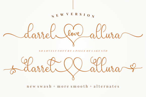 New Darrel Allura: The Magical Script Font for Elegant Designs