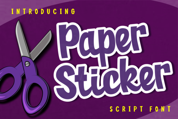 Paper Sticker: A Handcrafted Font for Authentic Design