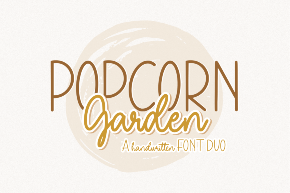 Popcorn Garden Duo: A Playful Font Pairing for Authentic Brands