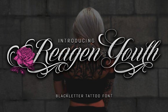 Reagen Youth: Bold Script Blackletter for Modern Brands