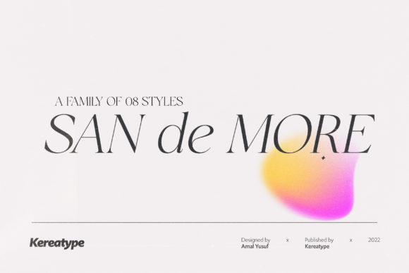 San De More: A Serif Font for Modern Branding