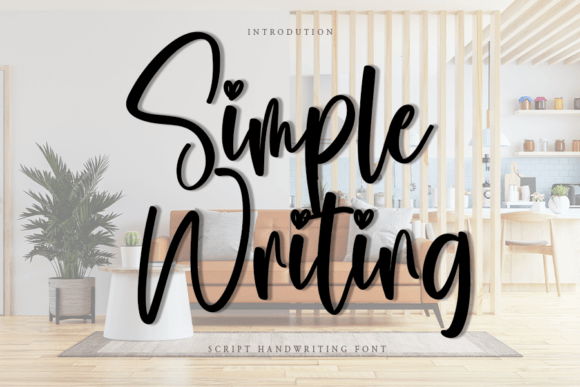 Simple Writing: A Handwritten Font with Elegant Curves