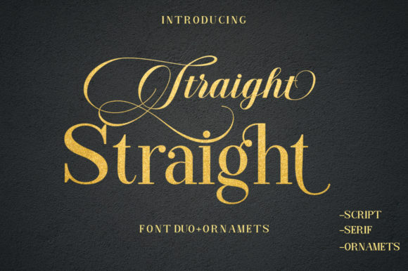 Straight: The Elegant Duo Font for Modern Designers